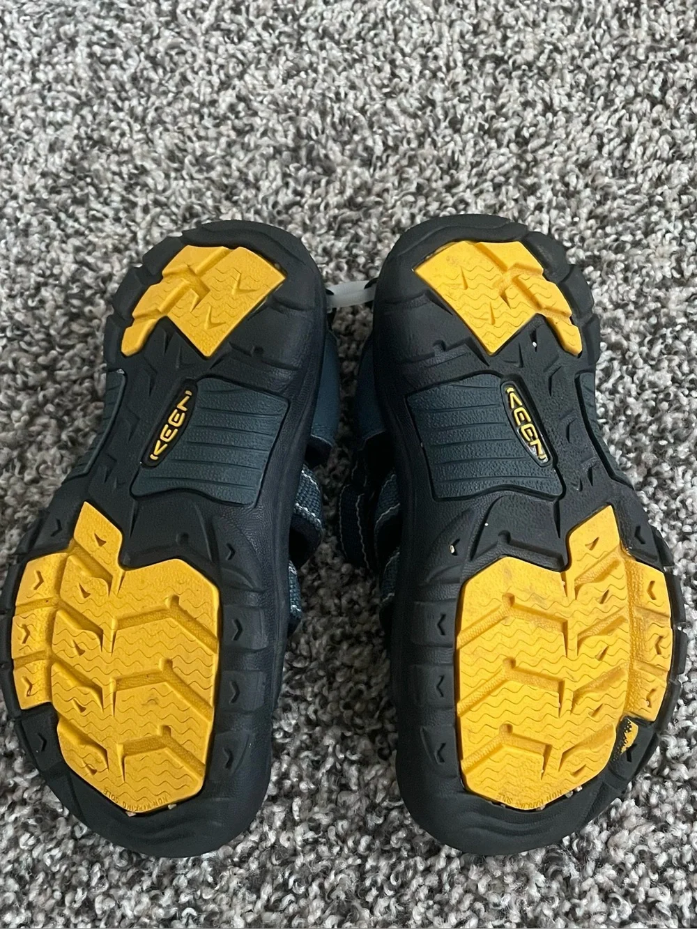 Keen Black and Yellow Kids Closed-Toe Water Sandals